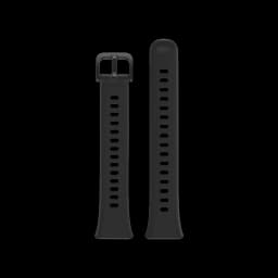 Bracelet de rechange noir pour Huawei Band 11, silicone souple, boucle classique, multiples perforations pour ajustement précis, design minimaliste et