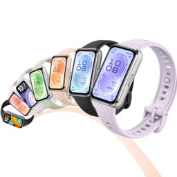 Huawei Band 11 pulsera fitness con pantalla AMOLED 1,62 pulgada, bisel metálico plateado, correa de silicona negra, diseño curvo y ligero, sumergible 5ATM