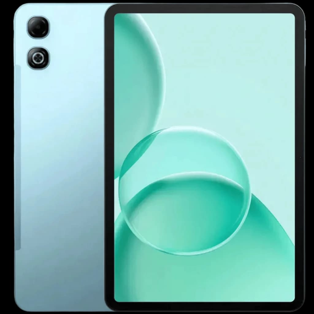 Tableta Doogee Tab G6 Max azul con pantalla 13,4 pulgadas IPS, marcos finos, doble cámara trasera vertical y frontal en bisel, diseño metálico estilizado