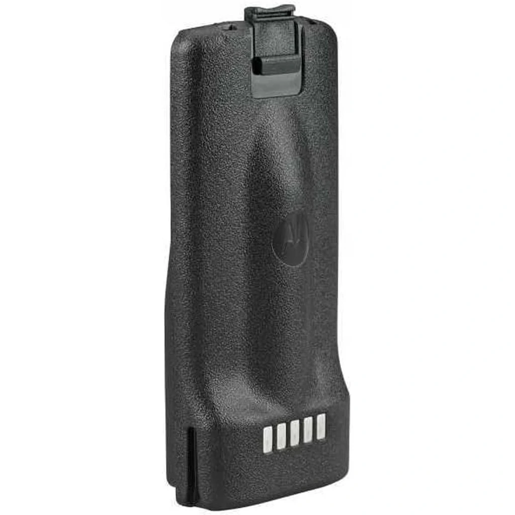 Walkie Talkie Motorola XT420 16 Canales Individual, cuerpo robusto negro con antena larga, perillas superiores y base de carga incluida - Ítem5
