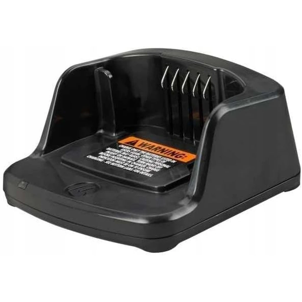 Walkie Talkie Motorola XT420 16 Canales Individual, cuerpo robusto negro con antena larga, perillas superiores y base de carga incluida - Ítem6