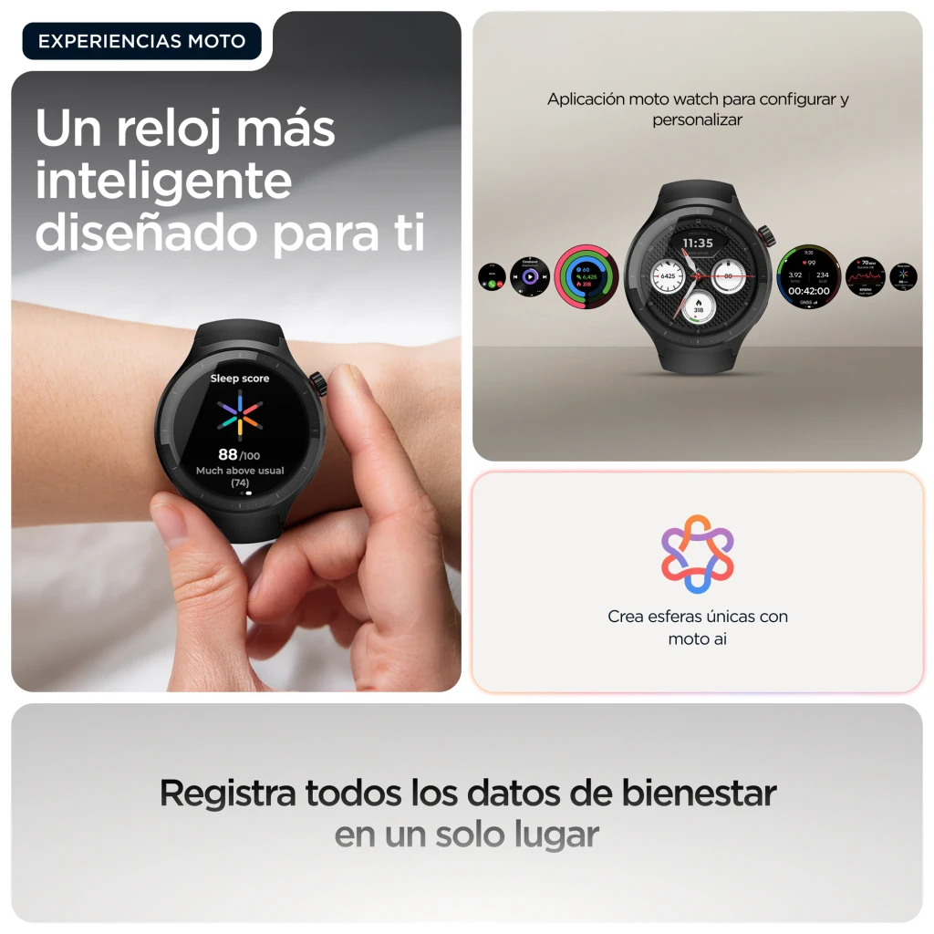 Motorola Moto Watch Volcanic Ash 4gb negro - detalle 4
