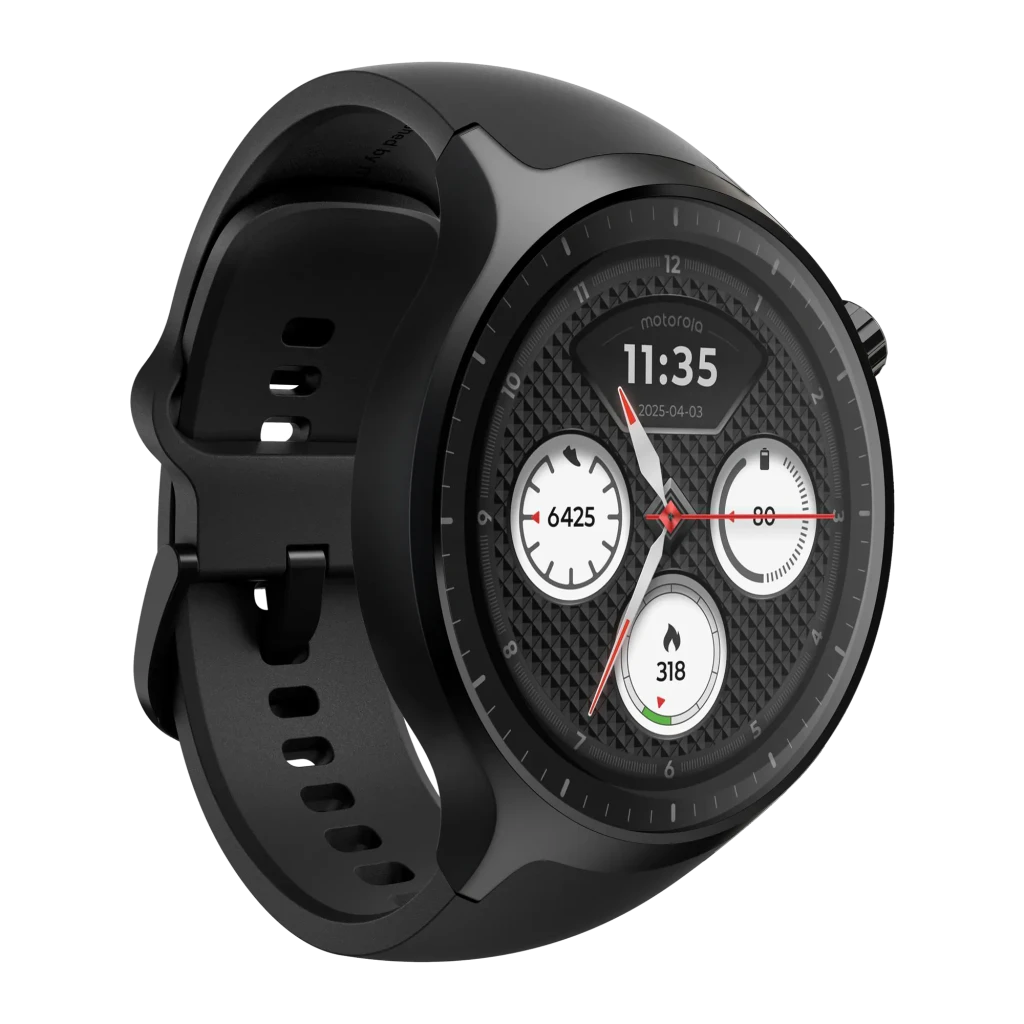 Motorola Moto Watch Volcanic Ash 4gb negro - pantalla = OLED 1,43 pulgadas con Always-on | ver la hora y las