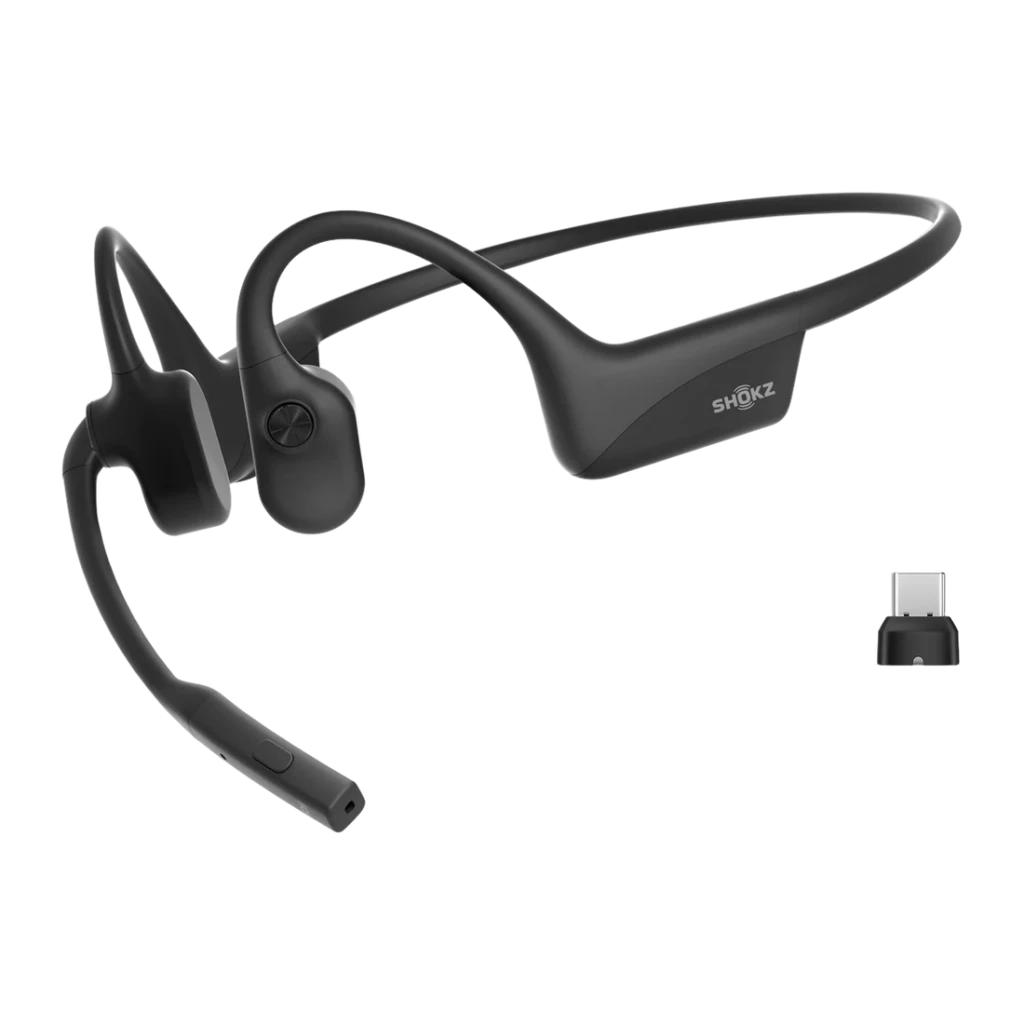 Auriculares Shokz OpenComm2 UC 2025 Upgrade Open-Ear Bluetooth USB-C 16h Negro