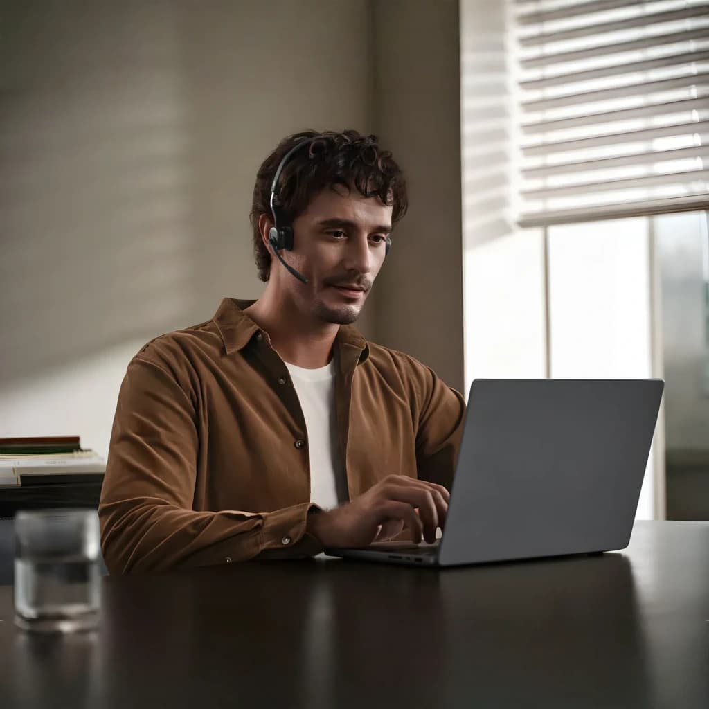 Casque Shokz OpenMeet USB-C réduction de bruit, design open-ear avec micro boom ajustable, arceau léger et coussinets d’oreille ouverts pour appels clairs