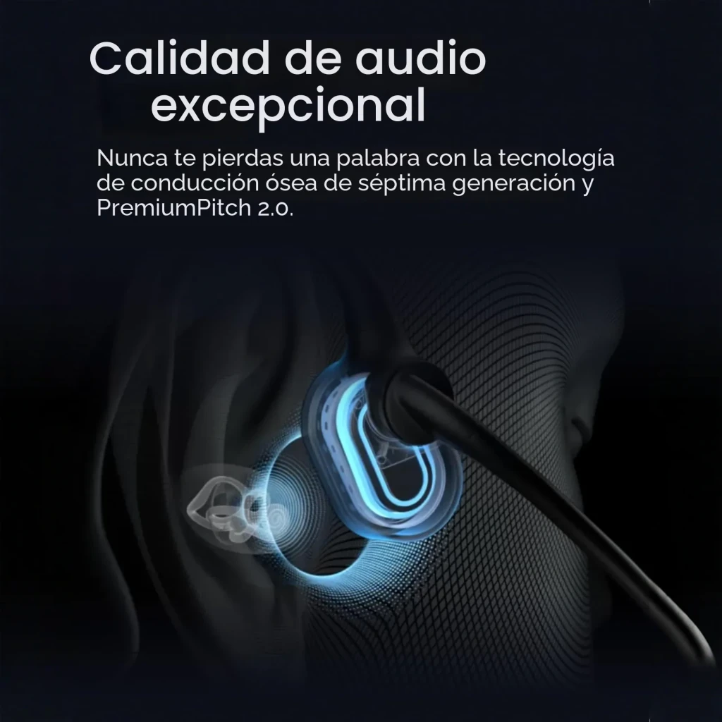 Casque Shokz OpenMeet UC USB-C, design open-ear noir, arceau fin, micro boom détachable, embouts osseux compacts, dongle USB-C assorti, style pro - Ítem4