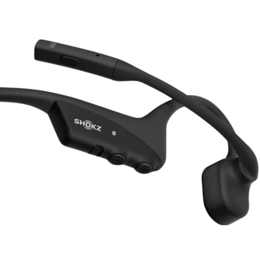 Auriculares Shokz Opencomm 2 2025 de conducción ósea en color negro con micrófono boom DSP, diseño ligero de diadema trasera y almohadillas abiertas - Ítem3
