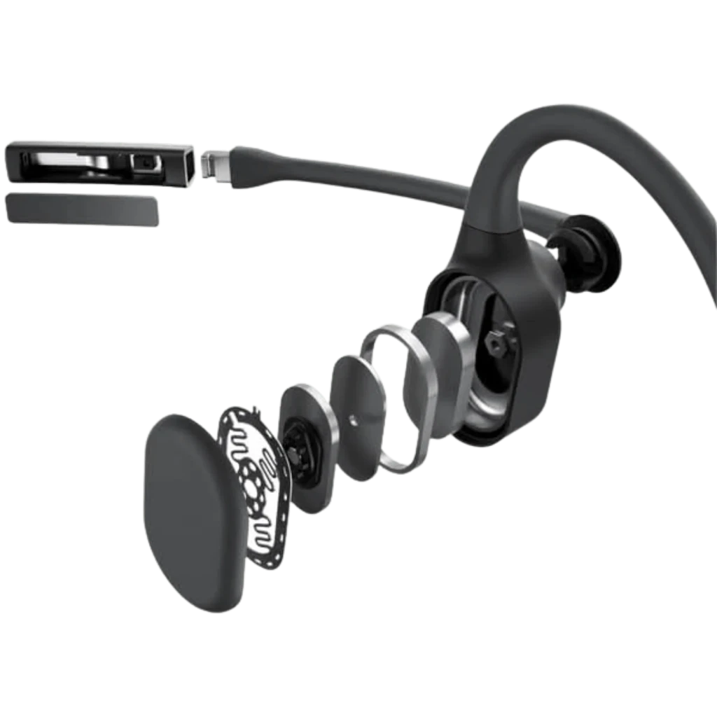 Auriculares Shokz Opencomm 2 2025 de conducción ósea en color negro con micrófono boom DSP, diseño ligero de diadema trasera y almohadillas abiertas - Ítem1
