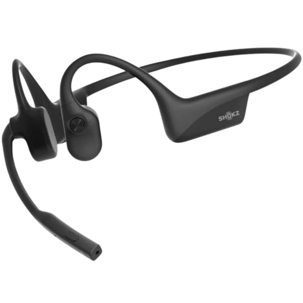 Auriculares Shokz Opencomm 2 2025 de conducción ósea en color negro con micrófono boom DSP, diseño ligero de diadema trasera y almohadillas abiertas - Ítem6