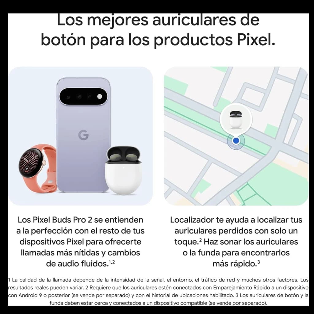 Google Pixel Buds Pro 2 Pierre de lune, véritables intra-auriculaires en boîtier blanc compact, embouts ergonomiques noirs, design épuré assorti aux