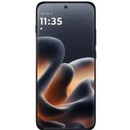 Motorola Edge 70 Pro 5G en color Titan con pantalla casi sin bordes y cámara frontal en agujero central; diseño elegante y acabado premium