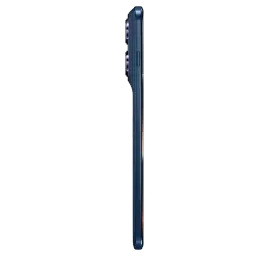 Motorola Edge 70 Pro 5G Titan azul, perfil ultradelgado con marco curvo y módulo de triple cámara trasera sobresaliente, acabado premium elegante