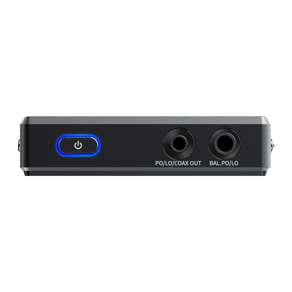 Reproductor FiiO M33 R2R con pantalla táctil grande, cuerpo negro mate, borde recto, botones laterales y salida balanceada 4,4 mm con logos Hi-Res visibles - Ítem4