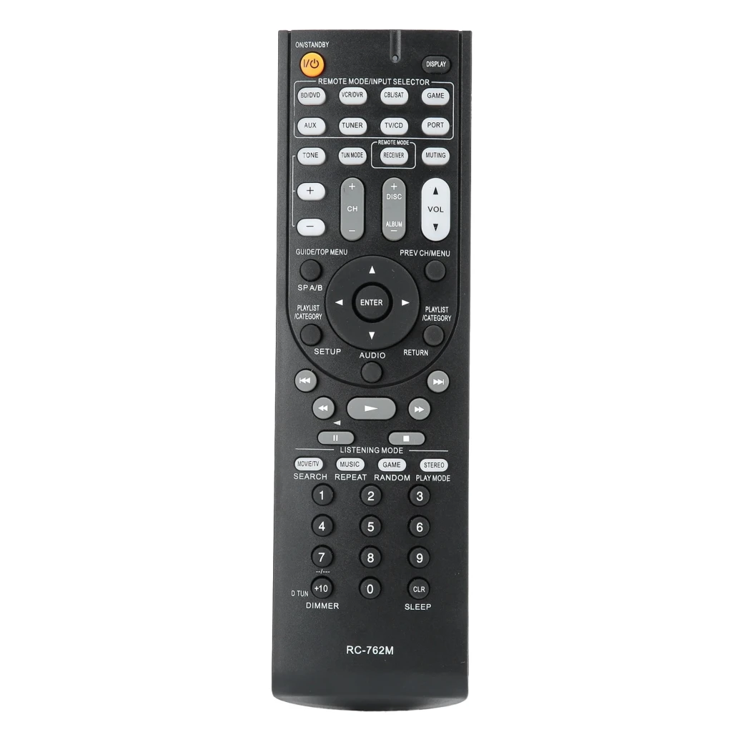 Receptor AV Onkyo TX-NR7100 em preto com display verde THX Cinema, grande botão de volume à direita, múltiplos botões frontais e porta USB frontal - Item3