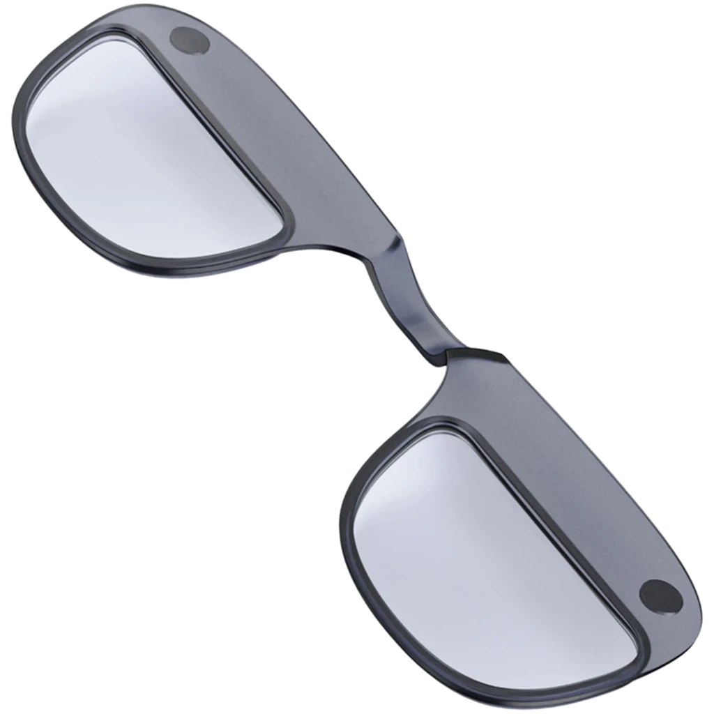 Viture Luma Corrective Frame Talla L, montura correctiva gris oscuro con lentes transparentes grandes y puente integrado, diseño ligero y minimalista - Ítem