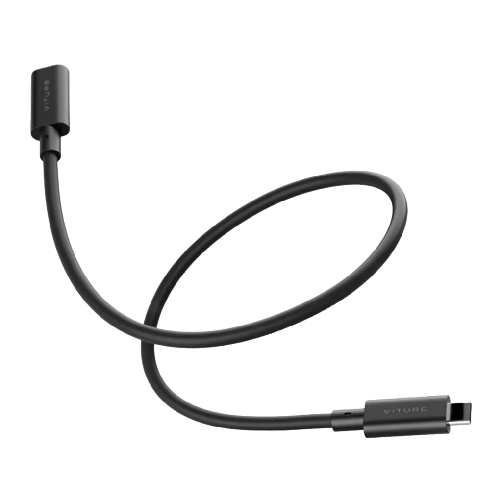 Cable extensor USB-C macho a hembra VITURE de 50 cm, color negro, diseño flexible y delgado, conectores USB 3.2 Gen1 con carcasa robusta y acabado mate - Ítem1