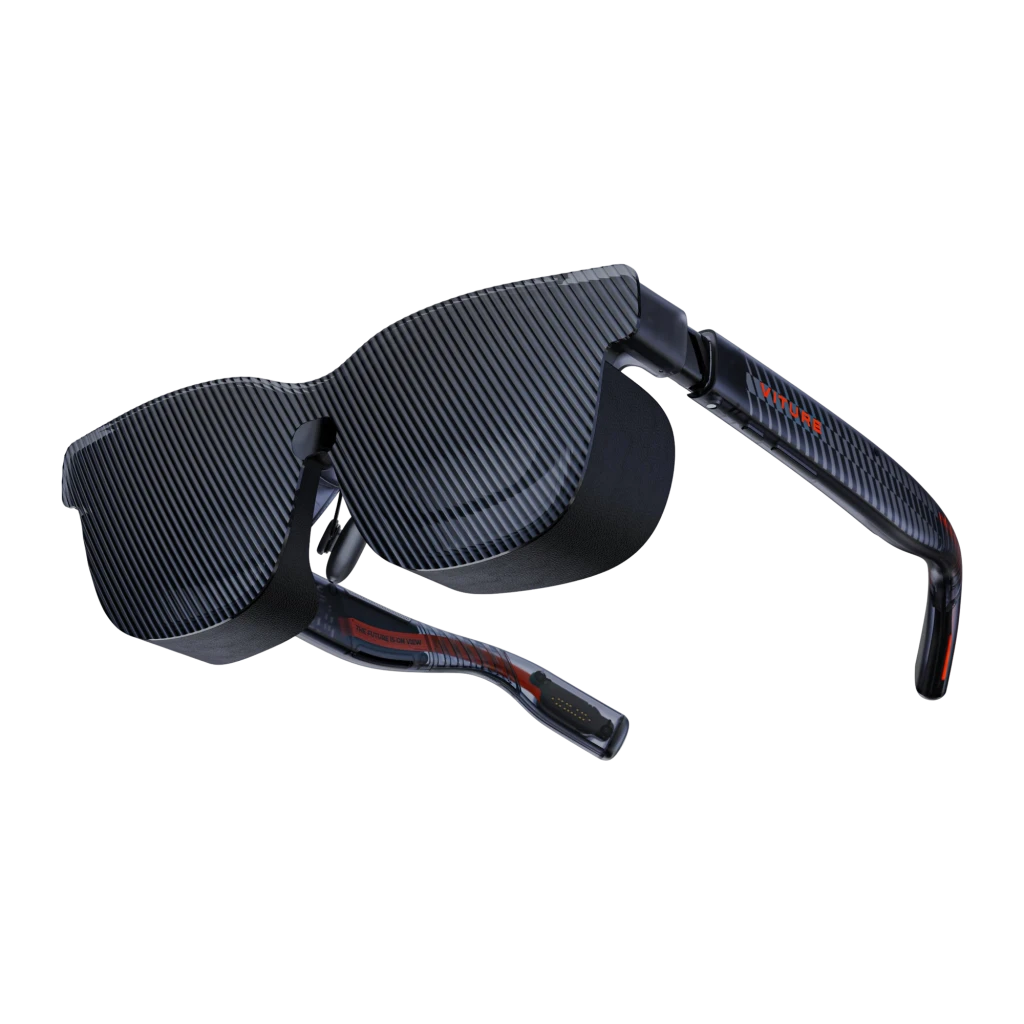VITURE Sunshade Size M Accesorio parasol: visera tipo gafas negra con panel frontal estriado gris, diseño envolvente que bloquea luz lateral y frontal - Ítem2