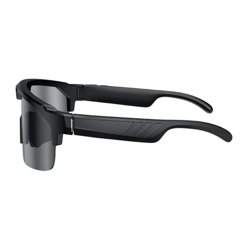 Zeblaze Q01 lunettes sport bleues avec verres miroir bleus, monture noire, capteur caméra 8 MP Sony IMX219 centré au-dessus du pont nasal - Ítem2