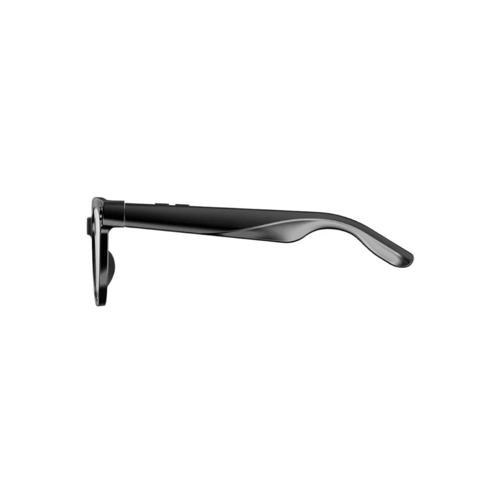 Gafas COLMI M02S con montura negra brillante, cámara 8MP Sony IMX219 en la patilla y altavoces duales integrados, bisagras robustas y lentes transparentes - Ítem5