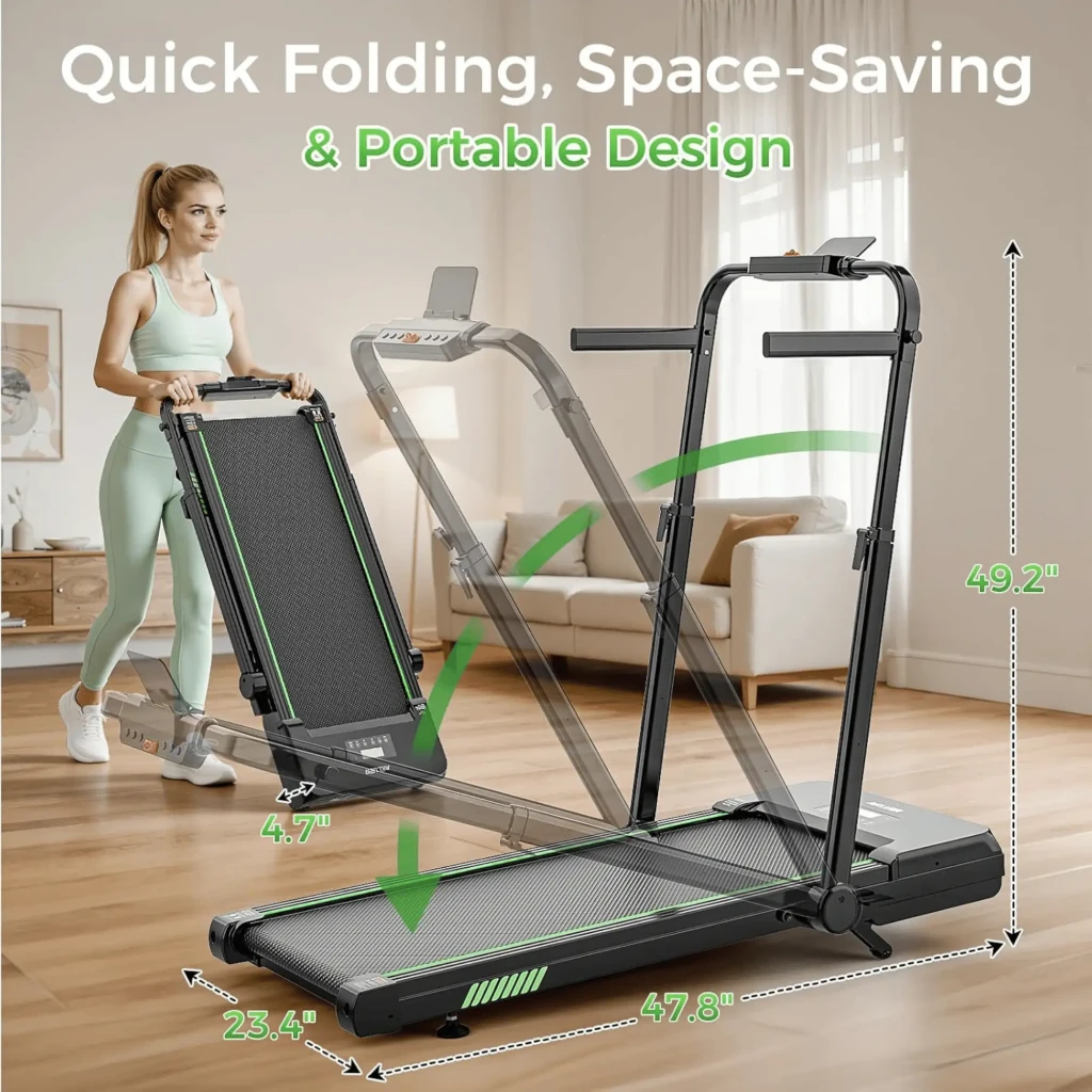Akluer TW140x cinta de correr plegable con inclinación 12%, altavoz Bluetooth, barandillas laterales, pantalla para tablet y diseño compacto para casa - Ítem1