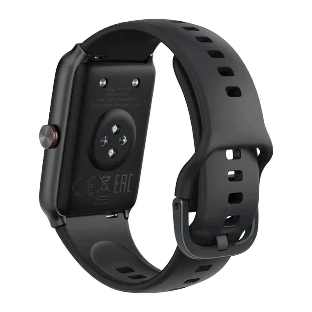 Honor Choice Moecen Band Preto com tela AMOLED 1,64 pol, mostrador retangular, bordas arredondadas e pulseira de silicone preta elegante - Item7