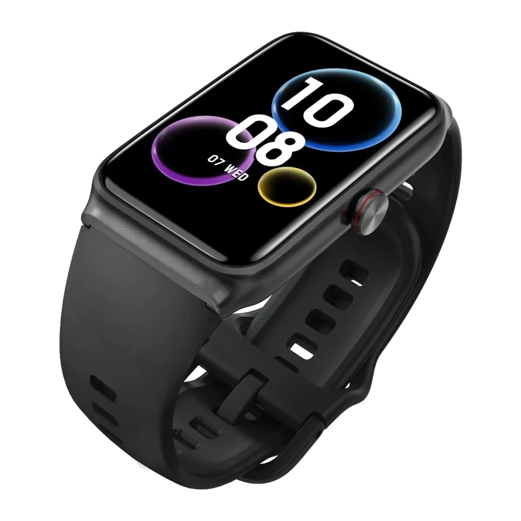 Honor Choice Moecen Band Preto com tela AMOLED 1,64 pol, mostrador retangular, bordas arredondadas e pulseira de silicone preta elegante - Item6