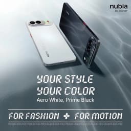ZTE Nubia Air Pro 5G negro con cámara dual trasera en módulo ovalado, pantalla AMOLED 6,78 pulg 144 Hz, diseño delgado y bordes curvos en acabado Prime Black