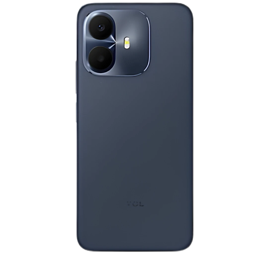 TCL K70 Power 4G azul nebulosa com tela ampla punch-hole, bordas finas e módulo de câmera dupla traseira em ilha brilhante, acabamento fosco elegante - Item1