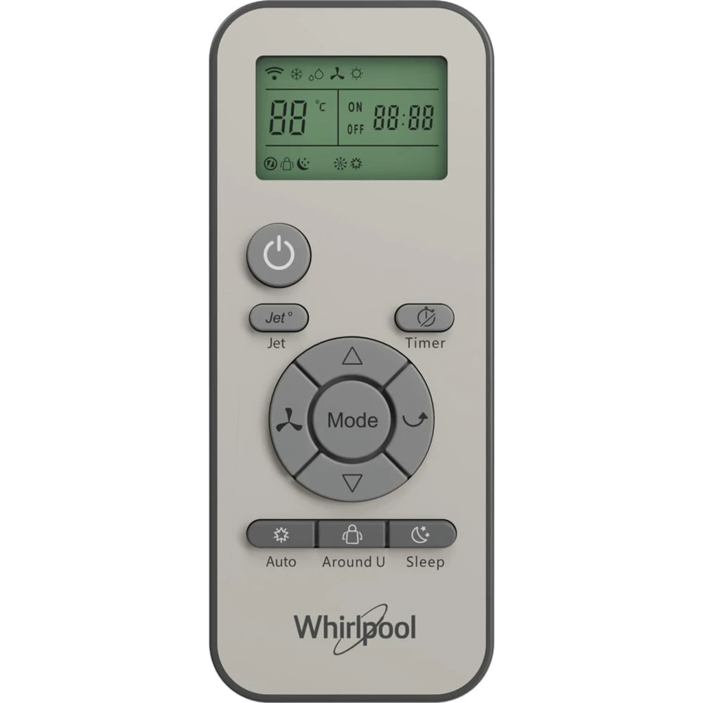 Whirlpool PACF212CO W ar condicionado portátil branco, design compacto com painel superior digital, entrada de ar frontal e rodas discretas - Item3