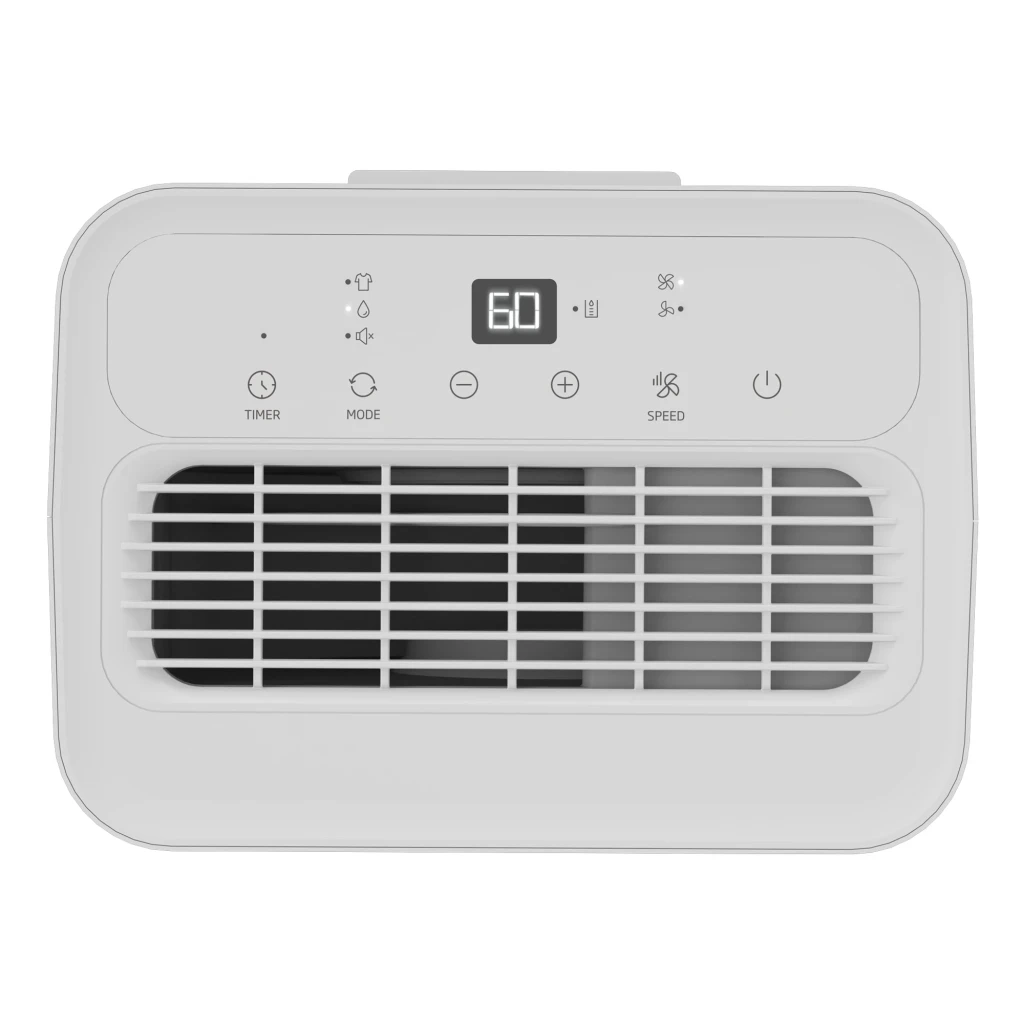 BDP010 Beko déshumidificateur blanc épuré, façade rainurée, logo discret, corps rectangulaire compact adapté aux intérieurs modernes - Ítem1