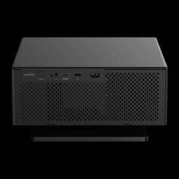 Proyector Wanbo X7 Pro Max 1080p Full HD, frontal negro con rejilla perforada, puertos HDMI y USB visibles, botón de encendido y diseño compacto elegante
