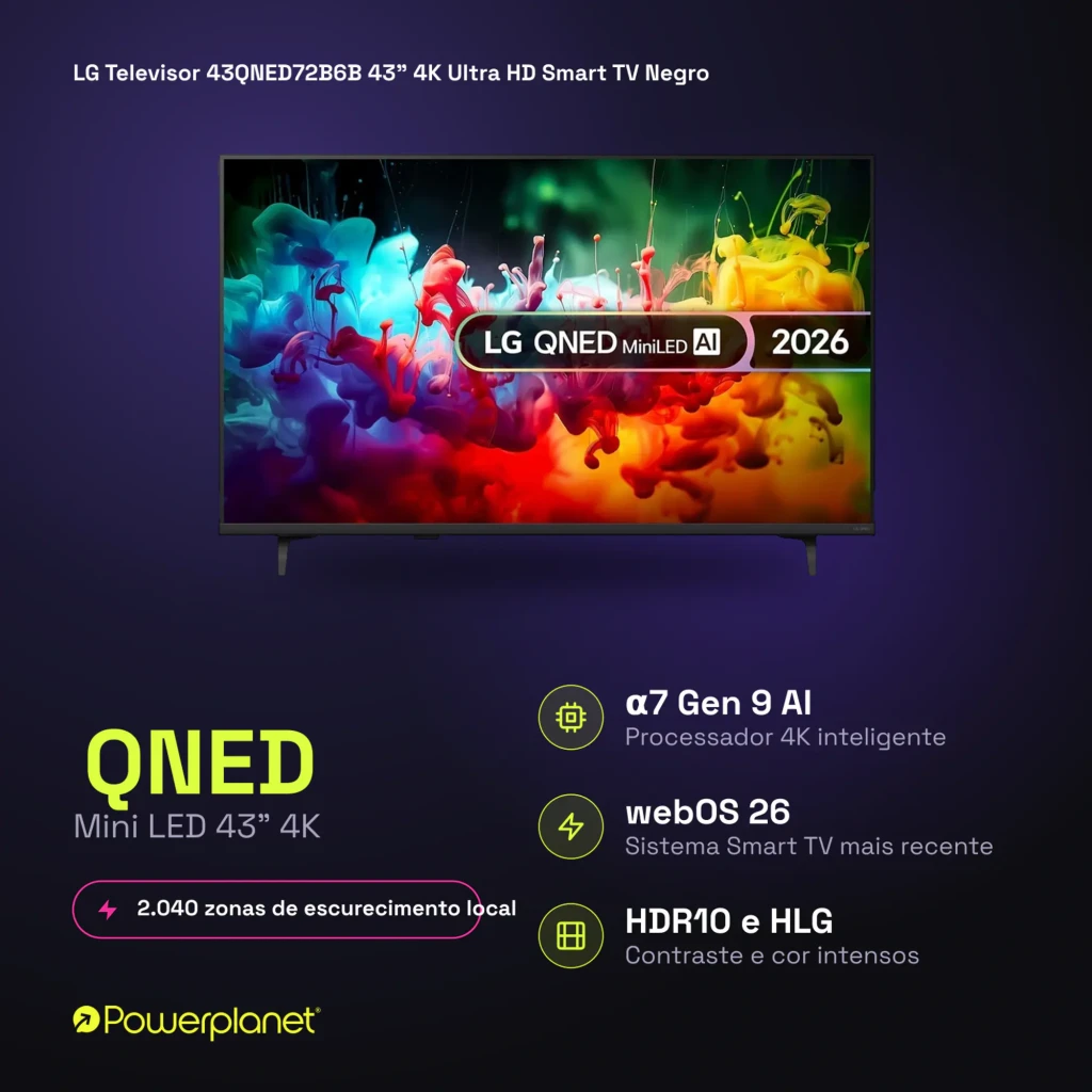 LG QNED 43QNED72B6B 43 pulgadas con pantalla Mini LED 4K, colores vibrantes, alto contraste y webOS; procesador α7 Gen 9 AI para imagen fluida - Ítem4