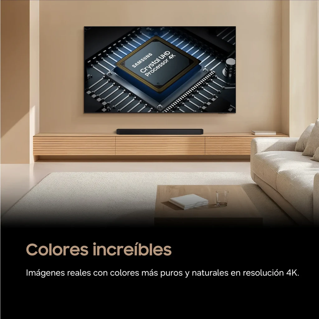 Televisor Samsung TU43U8075HU 43 pulgadas con pantalla LED Crystal UHD 4K, biseles delgados, peanas dobles y panel con información de funciones AI y apps - Ítem5