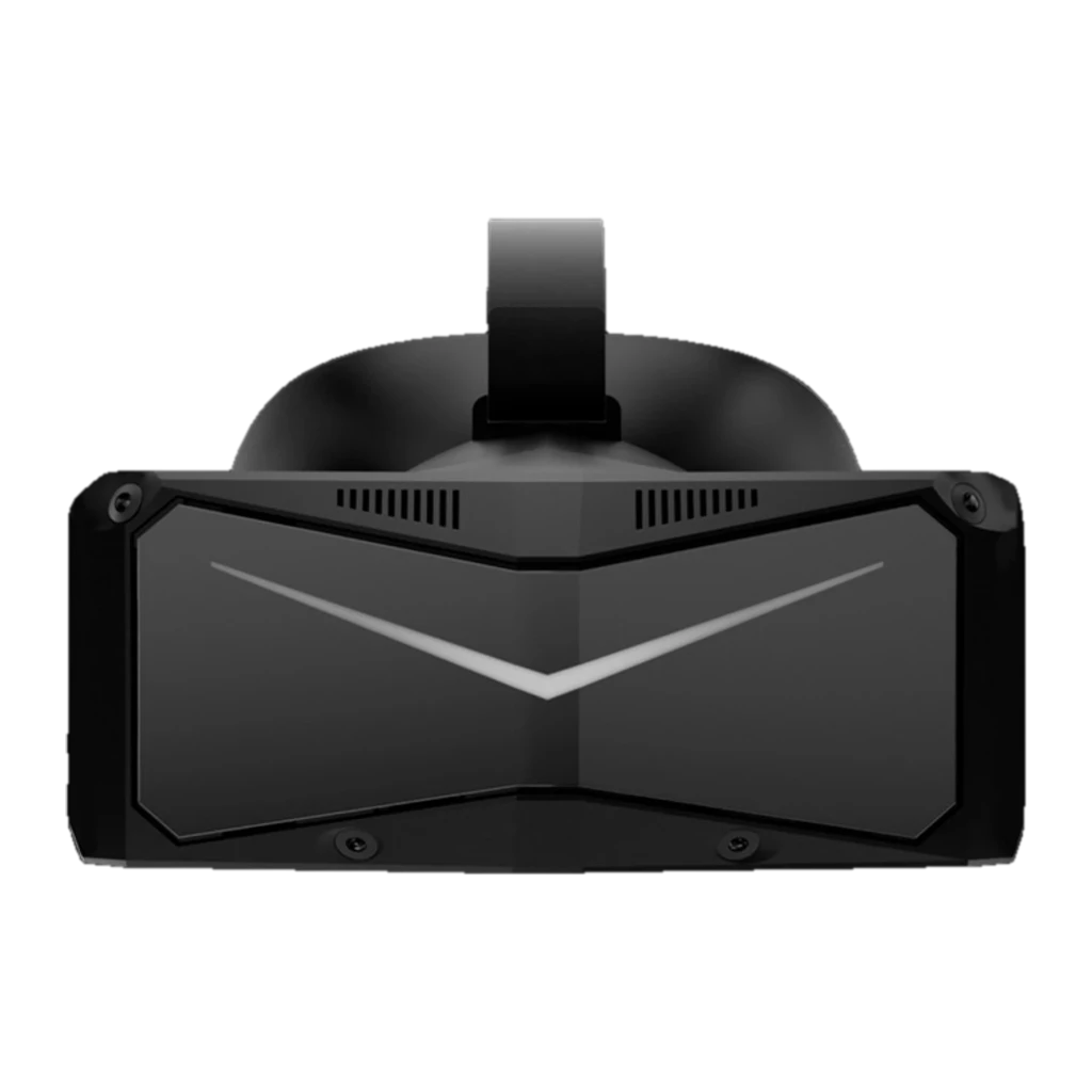 Pimax Crystal Light com drivers pretos, visor angular cinza, headstrap acolchoado e dois controladores ergonômicos; resolução 2880 x 2880 por olho - Item5
