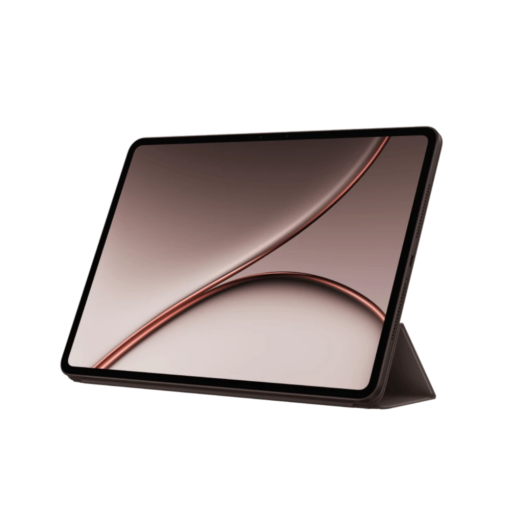 Capa Oneplus Pad 4 Folio Case com Suporte Preto com dobras geométricas, suporte integrado e aba lateral para caneta, proteção elegante e minimalista - Item2