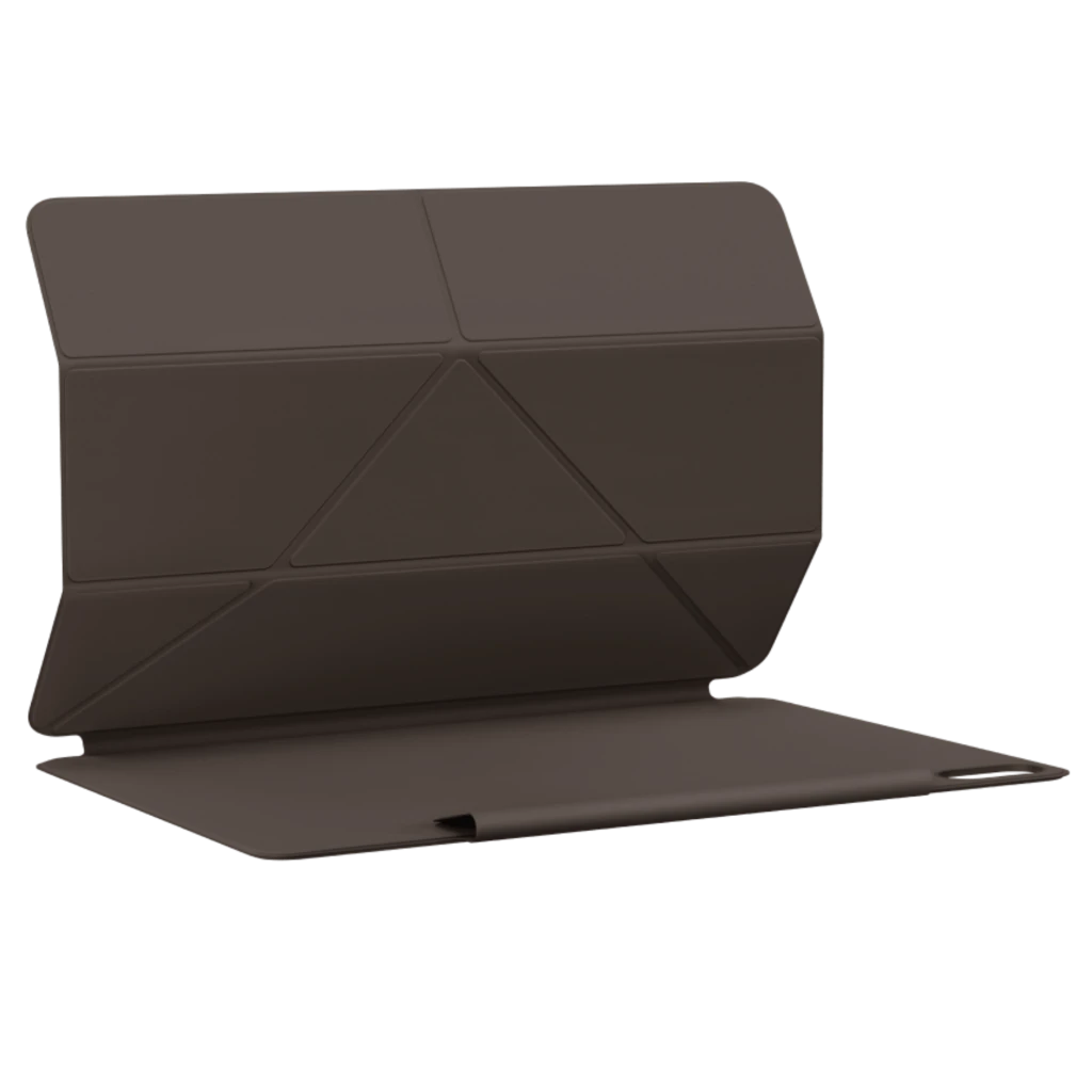 Capa Oneplus Pad 4 Folio Case com Suporte Preto com dobras geométricas, suporte integrado e aba lateral para caneta, proteção elegante e minimalista - Item3