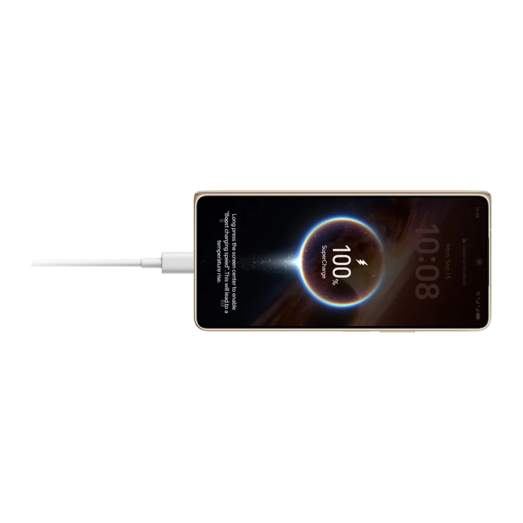 Honor Magic V6 5G negro plegable con gran pantalla interna, cubierta externa perforada y módulo de cámaras circular con teleobjetivo periscópico 2.5x - Ítem5