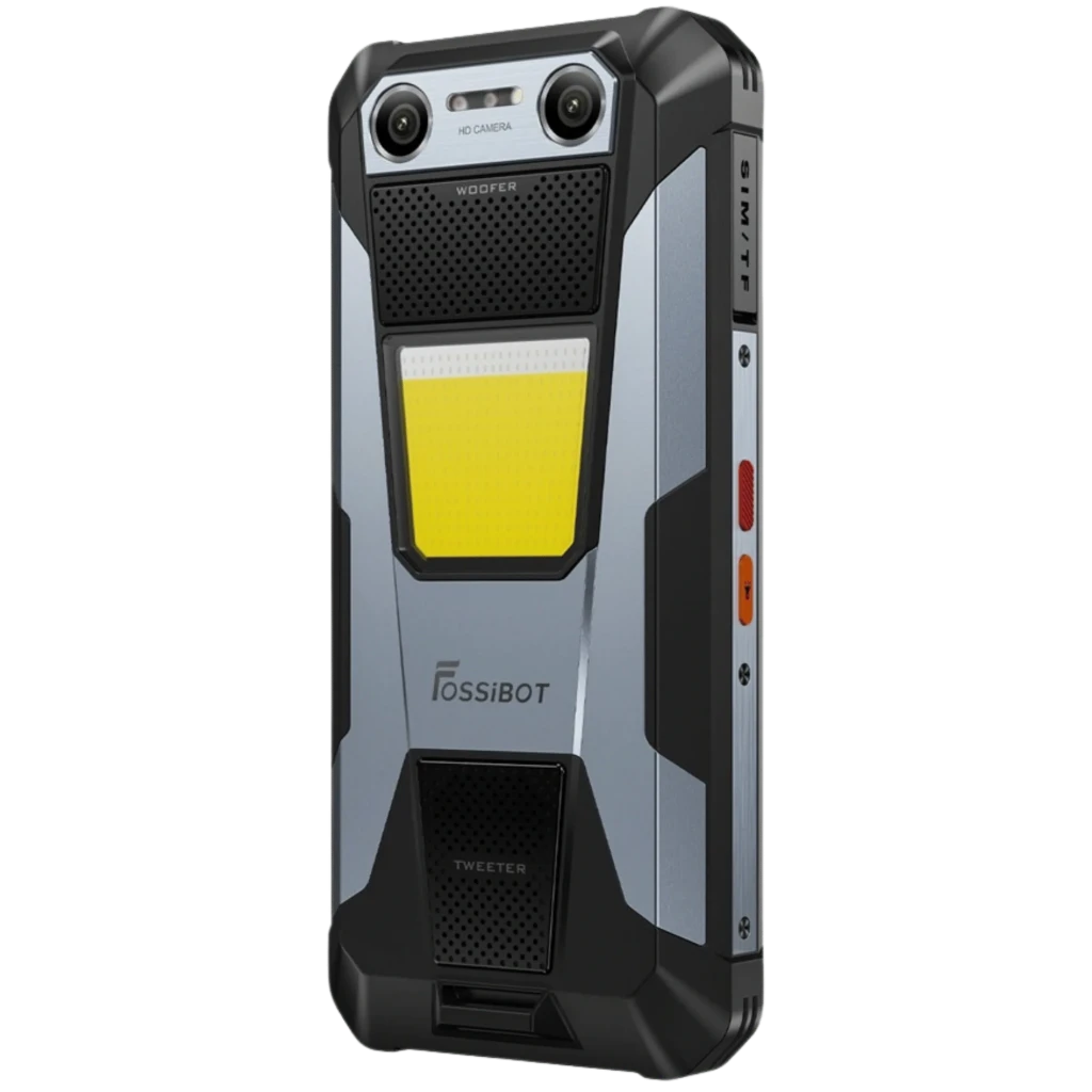 Fossibot F106 Plus rugerizado con carcasa robusta bicolor, gran linterna frontal 512 lm, doble cámara trasera, pantalla con notch y biseles reforzados - Ítem2