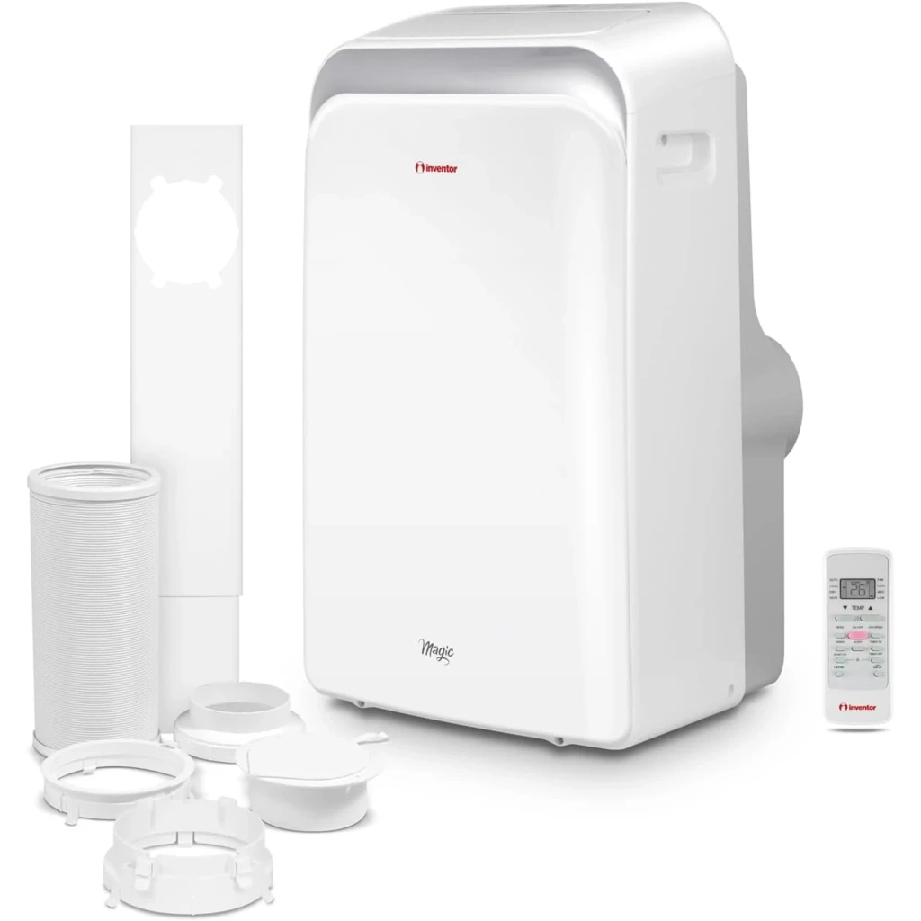 Ar Condicionado Portátil Inventor Magic R290 com Bomba de Calor, 3027 Frigorías, design branco compacto, painel curvo e saída de ar superior - Item9