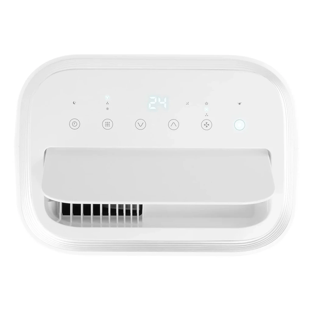 Ar condicionado portátil branco Orbegozo ADR 122 com painel superior táctil, grelhas de ventilação, rodas discretas e design compacto para 35 m², 3000 - Item1