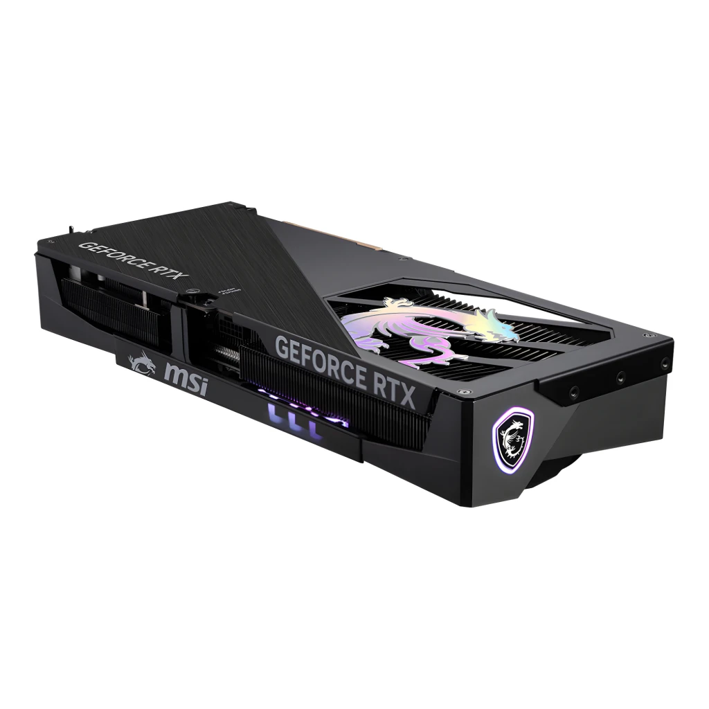 MSI GeForce RTX 5070 Ti Gaming Trio OC 16GB preto, embalagem e produto: caixa Gaming Trio com placa - Item2