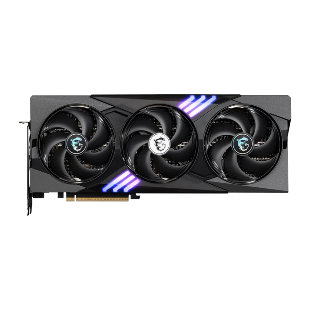 MSI GeForce RTX 5070 Ti Gaming Trio OC 16GB preto, embalagem e produto: caixa Gaming Trio com placa - Item1