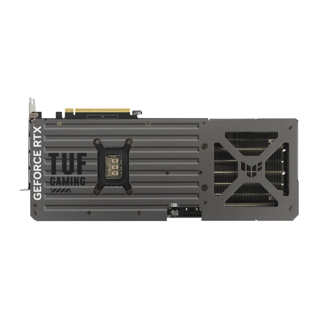 ASUS TUF Gaming GeForce RTX 5080 OC 16GB, vista com caixa: placa gráfica preta com três ventoinhas e embalagem frontal e - Item4