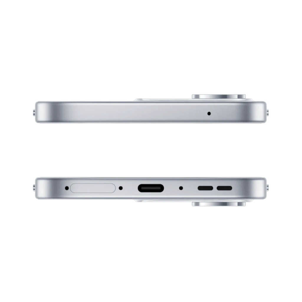 OPPO Reno16 FS 5G blanc avec grand écran AMOLED 6,57 pouces 120 Hz, triple capteur 50 Mpx, coque transparente incluse et chargeur secteur blanc - Ítem3