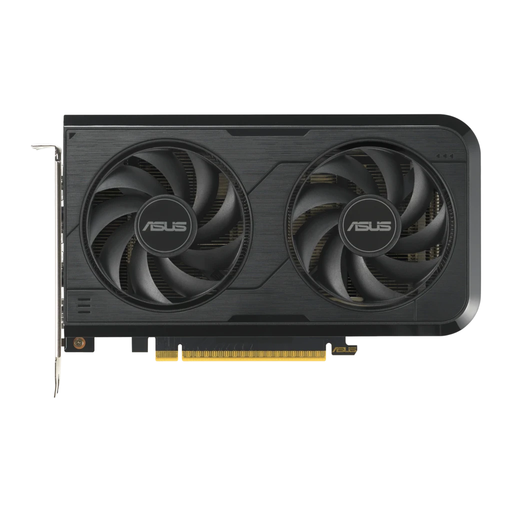 ASUS Dual GeForce RTX 5050 OC 8GB Preto, produto e caixa: placa com dois ventoinhas e embalagem oficial - Item2