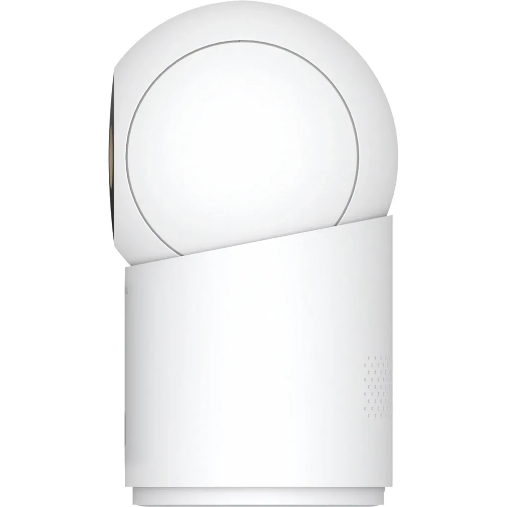 Câmara de Vigilância Xiaomi Smart Camera C701 Pro WiFi 6 4K com corpo branco, lente dupla com aros dourados, visão noturna e design esférico minimalista - Item2