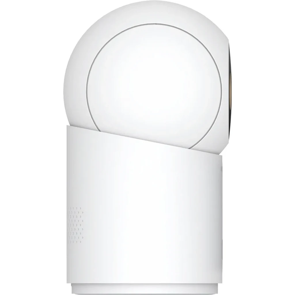 Câmara de Vigilância Xiaomi Smart Camera C701 Pro WiFi 6 4K com corpo branco, lente dupla com aros dourados, visão noturna e design esférico minimalista - Item1