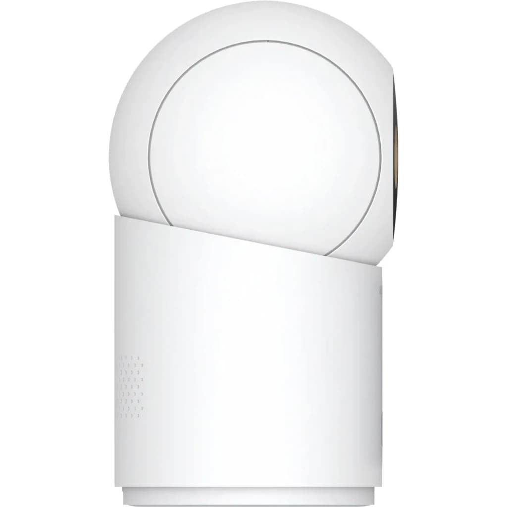Câmara de Vigilância Xiaomi Smart Camera C701 Pro WiFi 6 4K com corpo branco cilíndrico, cabeça esférica giratória e acabamento minimalista com visão
