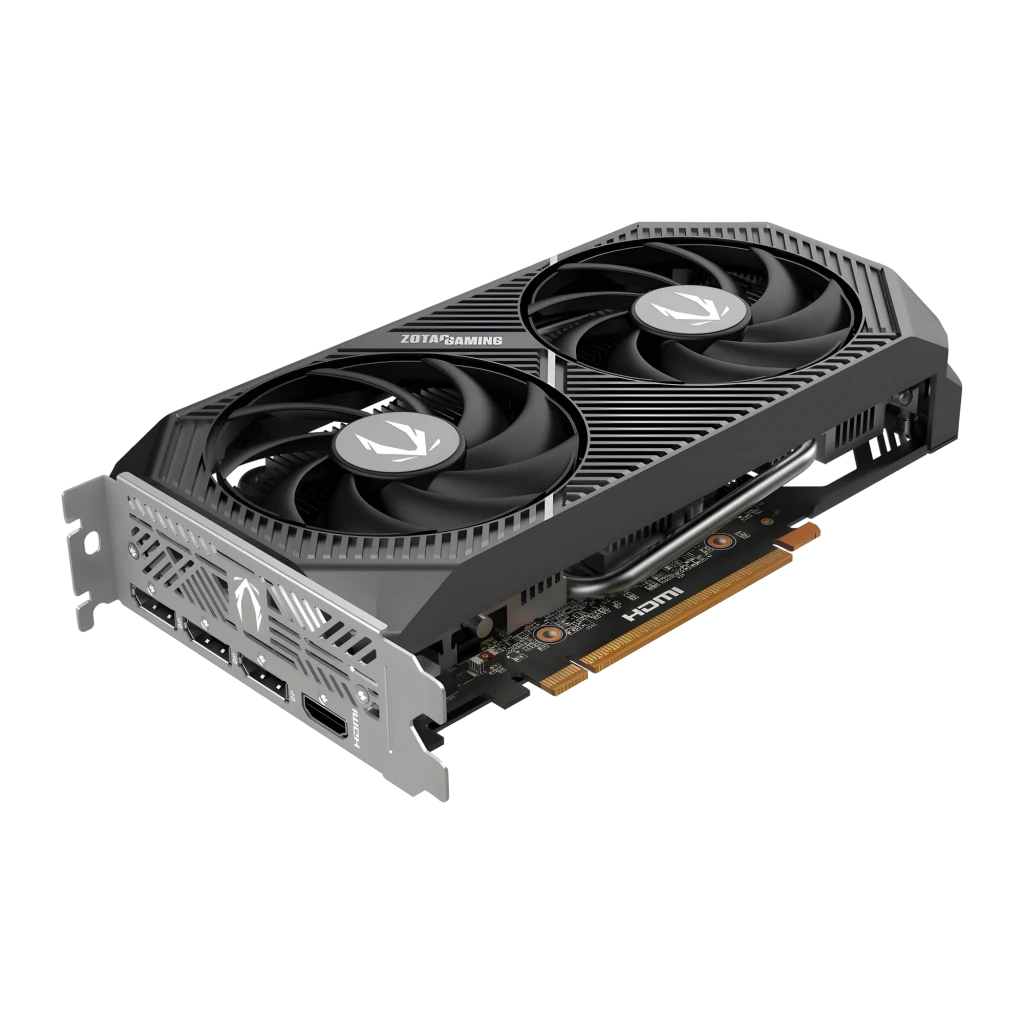 ZOTAC RTX 5060 Twin Edge OC 8GB preto, vista com caixa: placa gráfica e embalagem oficial juntas - Item2