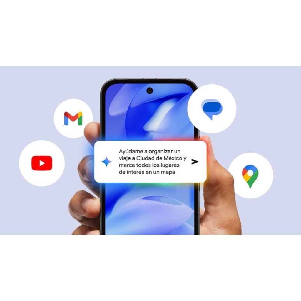 Google Pixel 9a 5G porcelana renovado excelente, pantalla con biseles finos y cámara frontal perforada, doble cámara trasera horizontal con flash, logo G - Ítem4